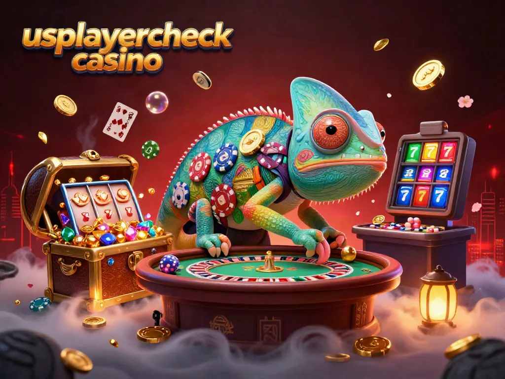 Experience the thrilling world of usplayercheck casino with vibrant slots, golden coins, and action-packed gaming elements.