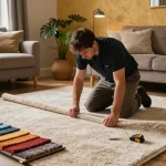 Expert carpet fitting services West London in a warm, inviting home interior.