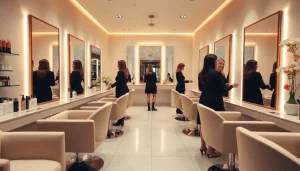 Experience luxury hair salons with elegant interiors and professional stylists providing top-notch beauty services.