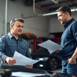 How long does an extended auto warranty claim take? Engaging discussion between mechanic and car owner.
