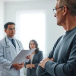 Patient consultation regarding Retatrutide showcasing a professional healthcare environment.