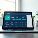 Showcase of a Crypto Wallet interface on modern tech, highlighting digital currency management.