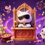 Spin the reels with VT88 amid colorful casino elements and vibrant characters in a dynamic scene.