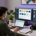 Digital workspace analyzing NSFW content with metrics and guidelines.