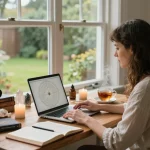 How to break a trauma bond during an Akashic Records session in a serene home office.