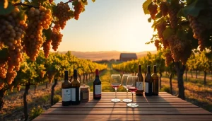 Enjoying Clarksburg wineries with a scenic vineyard backdrop and wine selections.