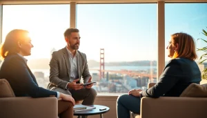 Engaged business coaching session in San Francisco highlighting a business coach san Francisco.